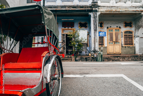 street view of george town, malaysia photo