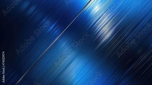Blue metal technology background with abstract polished, brushed texture, chrome, silver, steel, aluminum for design concepts, web