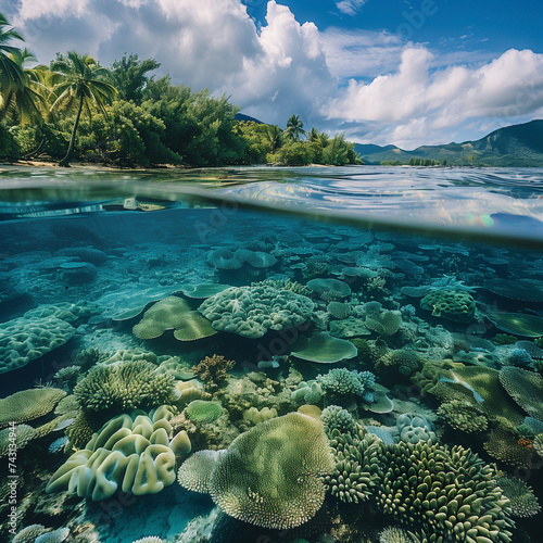 Underwater Paradise: Tropical Coral Reef Ecosystem © HustlePlayground