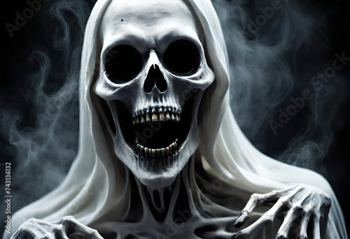 scary halloween skull