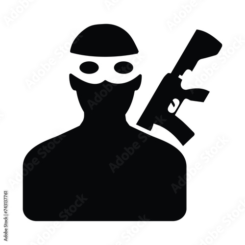 Terrorist Flat Icon