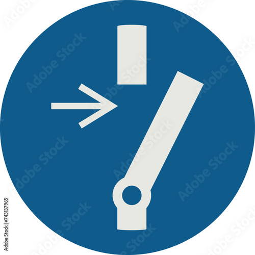 OBLIGATION SIGN PICTOGRAM, DISCONNECT BEFORE CARRYING OUT MAINTENANCE OR REPAIR ISO 7010 – M021, VECTOR
