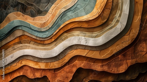 background with earth color tones, with waves generative ai
