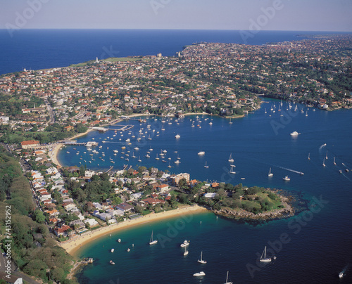The beaches at Watson's Bay and Camp Cove on Sydney Harbour, Australia..