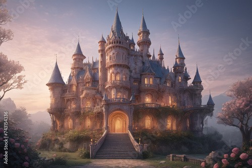 Classic style fairy tale castle