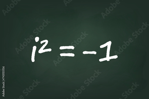 Imaginary Unit Equation on Chalkboard