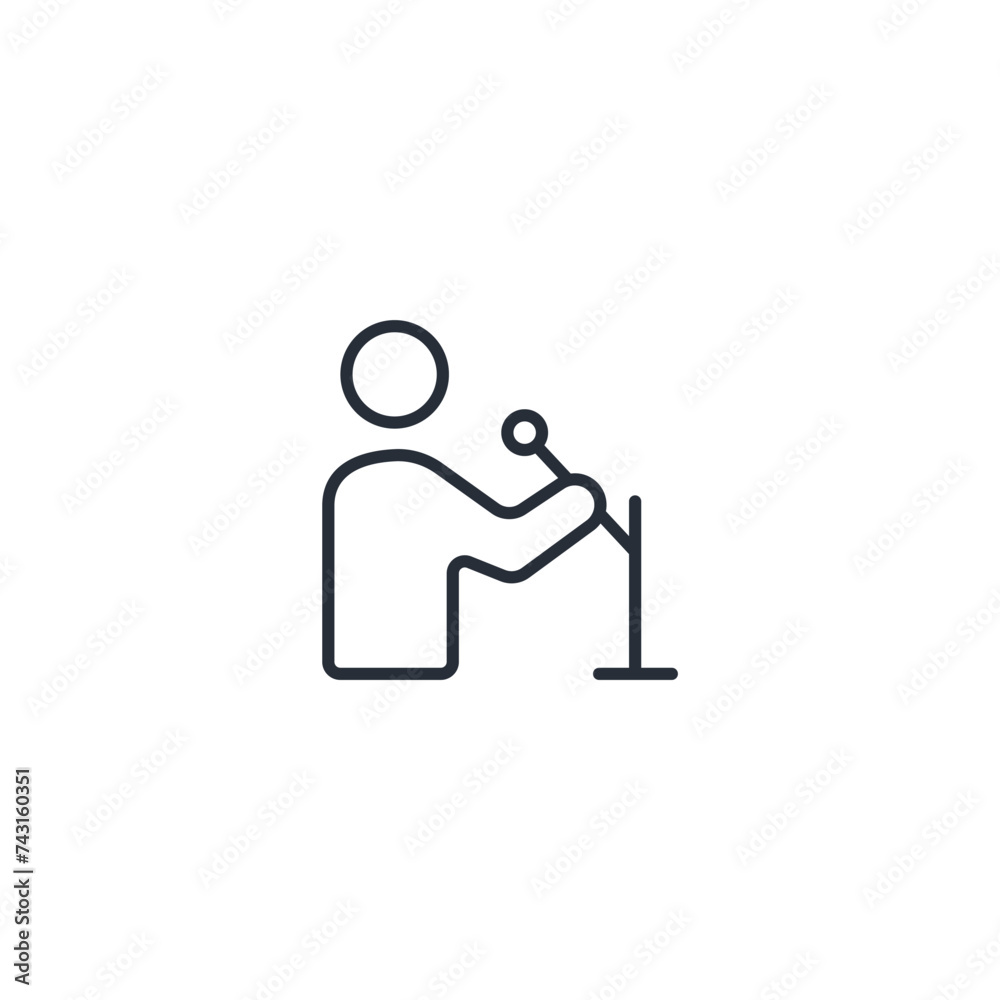 Influencer icon. vector.Editable stroke.linear style sign for use web design,logo.Symbol illustration. Influencer icon. vector.Editable stroke.linear style sign for use web design,logo.Symbol illustration.
