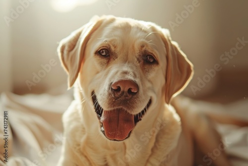 close up of portrait of cute funny crazy dog pet © Наталья Добровольска