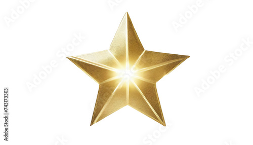Estrela dourada reluzente photo