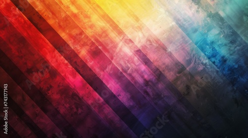Abstract Background with Rustic Textures and Colorful Stripes in an Artistic Grunge Wallpaper