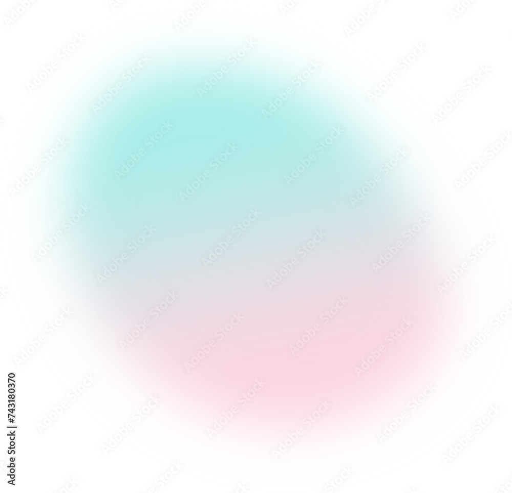 Abstract gradient transparent blur. Pink and Turquoise Gradient blob shape design element Abstract gradient transparent blur. Pink and Turquoise Gradient blob shape design element