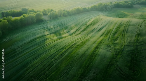 Green field, agricultural landscape © Ziyan
