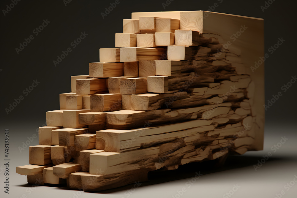 Wood staples, picture of stacked clean wood, wood stack Wood staples, picture of stacked clean wood, wood stack