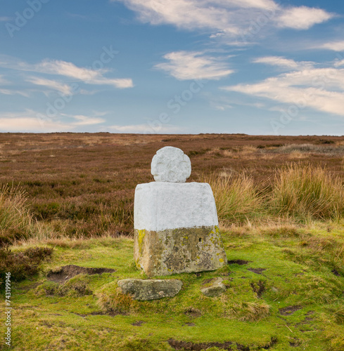 White Cross aka Fat Betty - Danby High Moor North York Moors UK  photo