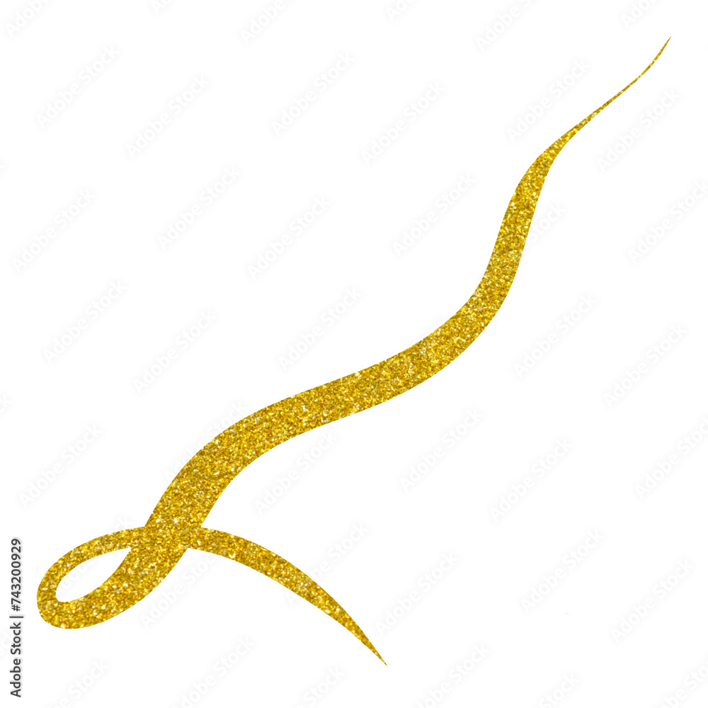 Yellow Squiggle Line Curved Divider Yellow Squiggle Line Curved Divider