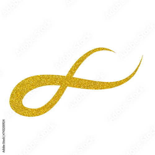 Yellow Squiggle Line Curved Divider  © Совгіра Марина