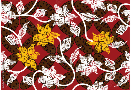 Batik Indonesian: is a technique of wax-resist dyeing applied to whole cloth, or cloth made using this technique originated from Indonesia.