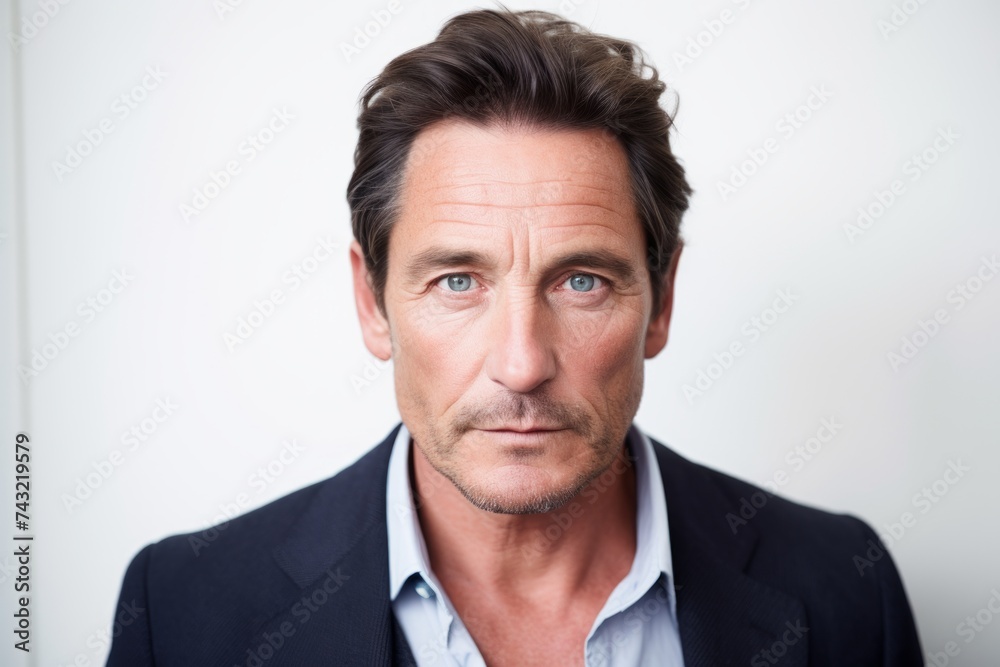 Portrait of a serious mature businessman looking at camera with a serious expression Portrait of a serious mature businessman looking at camera with a serious expression