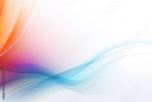A smooth abstract background with waves of blending vibrant colors. Abstract Artistic Wave Background with Vibrant Colors