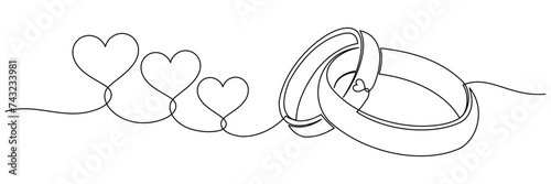 outline of the wedding ring