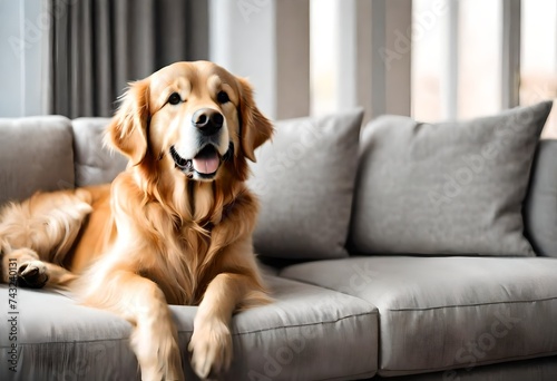 dog on sofa © Huda