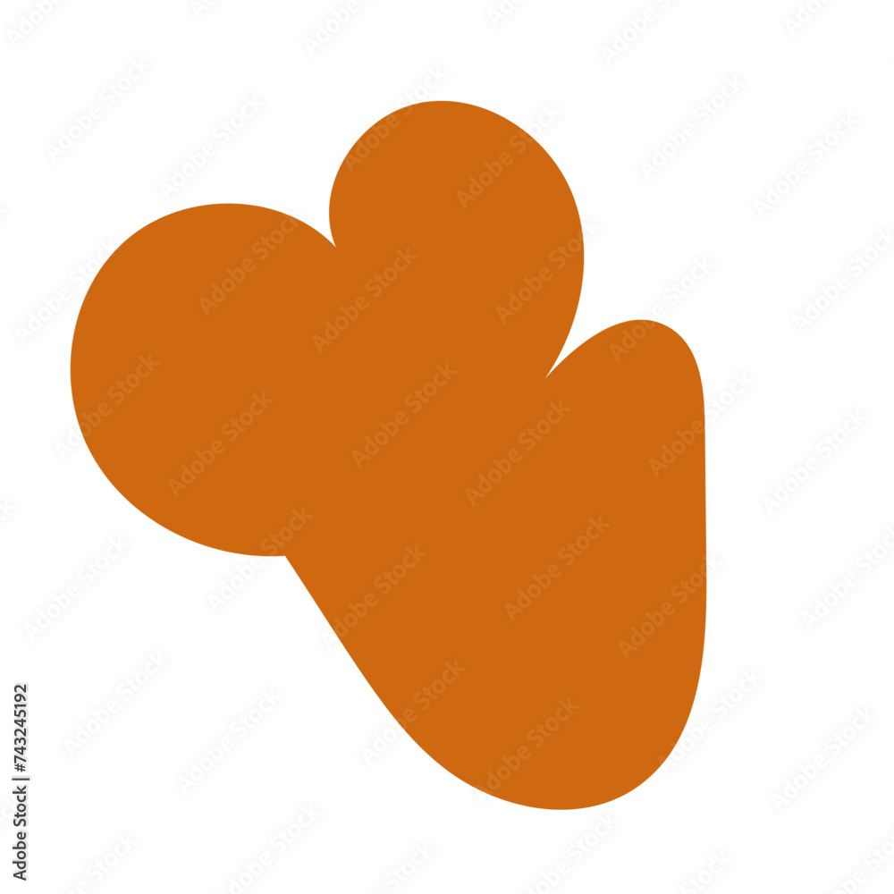 Mustard orange abstract shape vector Mustard orange abstract shape vector