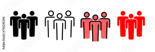 People icon vector illustration. person sign and symbol. User Icon vector