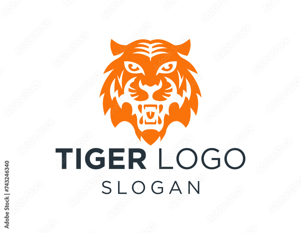 The logo design is about Tiger and was created using the Corel Draw 2018 application with a white background.