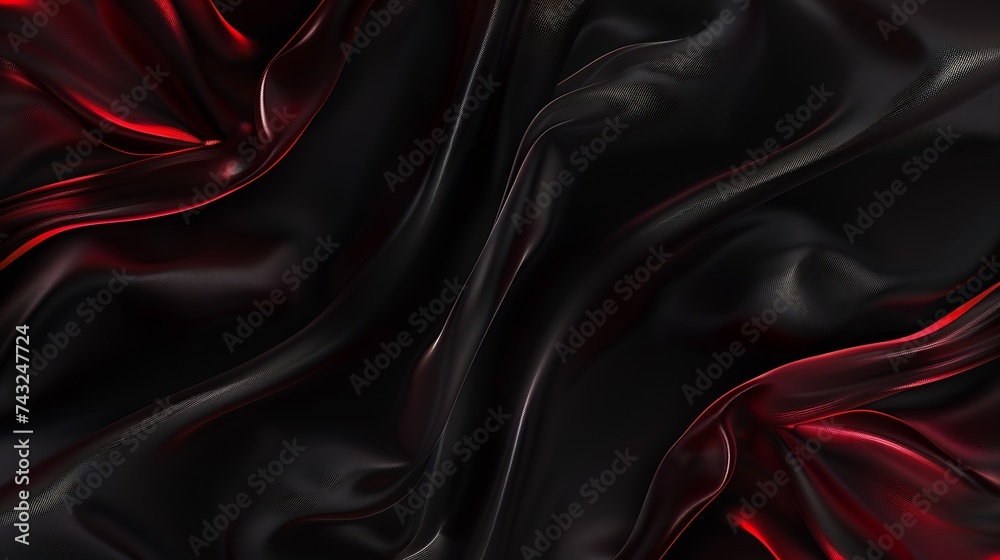 Black red silk satin background Copy space for text or product Wavy soft folds on shiny fabric Luxurious dark red background Valentine awarding Christmas Anniversary Black Friday Web b : Generative AI Black red silk satin background Copy space for text or product Wavy soft folds on shiny fabric Luxurious dark red background Valentine awarding Christmas Anniversary Black Friday Web b : Generative AI