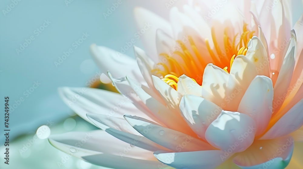 Fototapeta premium Beautiful water lilly flower : Generative AI