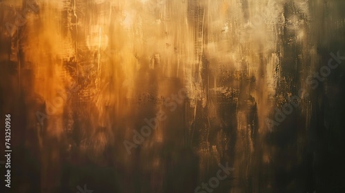 Black brown orange yellow abstract background Color gradient ombre Spots Fire burn burnt effect Or horror a creepy concept Light Glow Dirty rough dust grainy grungy texture : Generative AI © Generative AI