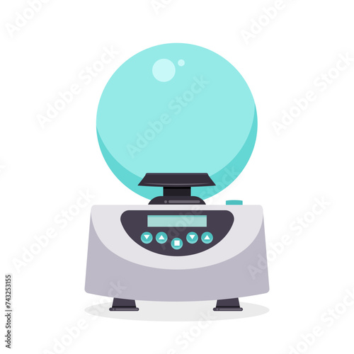 Microcentrifuge science laboratory vector illustration graphic icon symbol