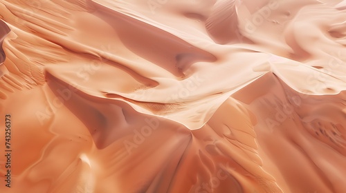 Aerial view of Tin Merzouga Dune Sahara Desert Algeria : Generative AI