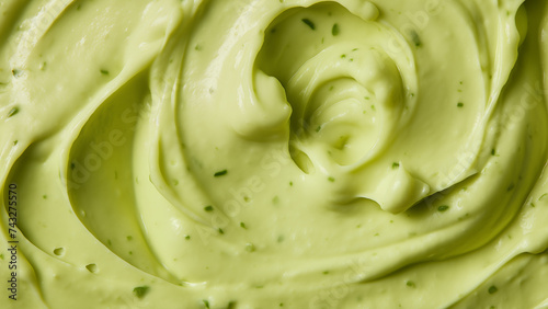 Guacamole sauce texture closeup. Mexican food. Guacamole. A seamless food texture. Use this texture in fabric and material printing, image backgrounds, posters and menus, invitations, collage