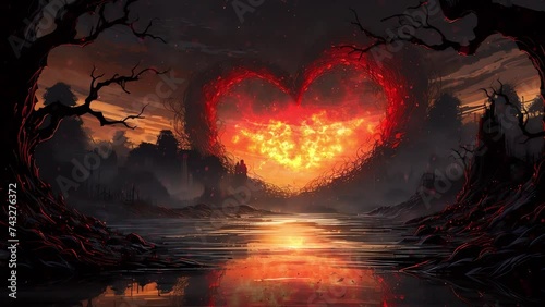 Twitch Streamer Background of a Heart of Darkness