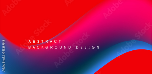 Abstract vector backdrop with fluid, geometric elements. Harmonious blend of form and color, evoking dynamic and captivating visual landscape for wallpaper, banner, background, landing page