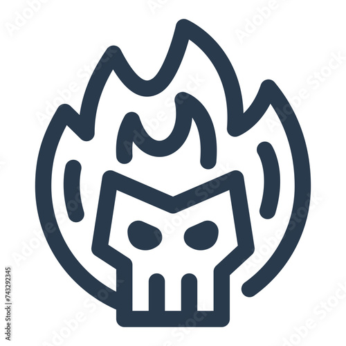 Fierce Enemy Vector Illustration for Game Asset