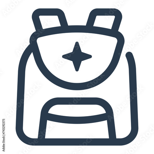 Backpack Inventory Vector Illustration for Game Asset