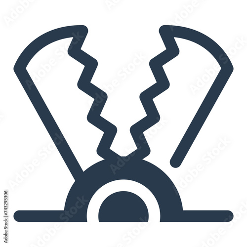 Deadly Trap Vector Illustration for Game Asset