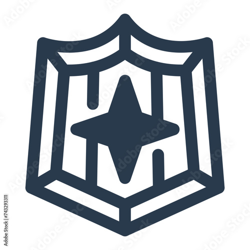 Knight's Shield Vector Illustration for Game Asset