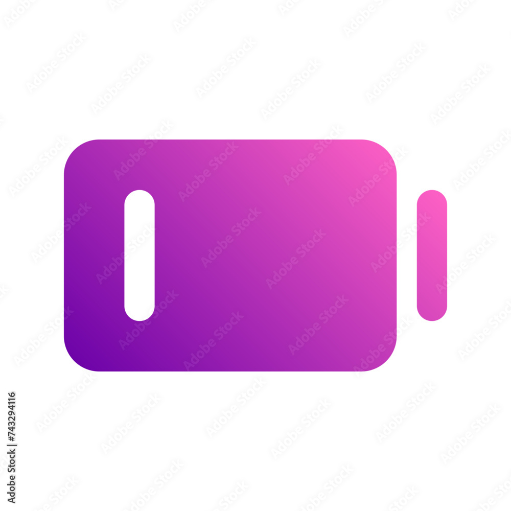 low battery gradient icon