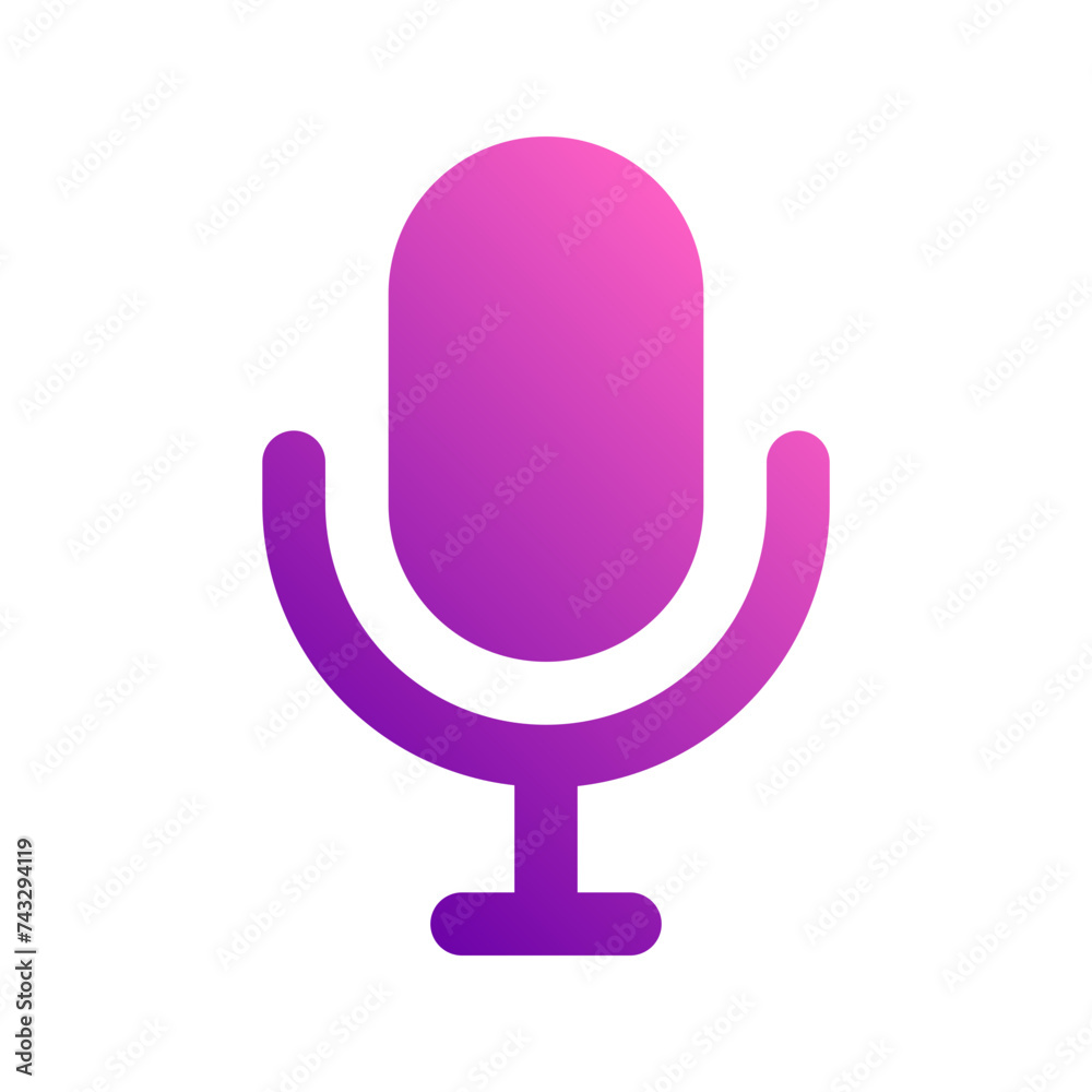 mic gradient icon mic gradient icon