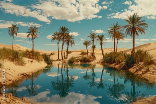 oasis in the middle of the desert © Karol