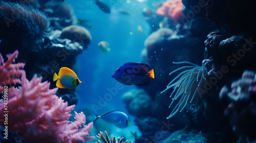"Underwater Ballet: A Snapshot of Fish in the Ocean" 