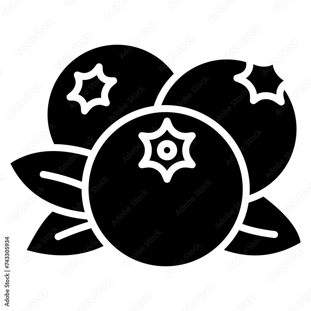 Blueberry Icon Element For Design Blueberry Icon Element For Design