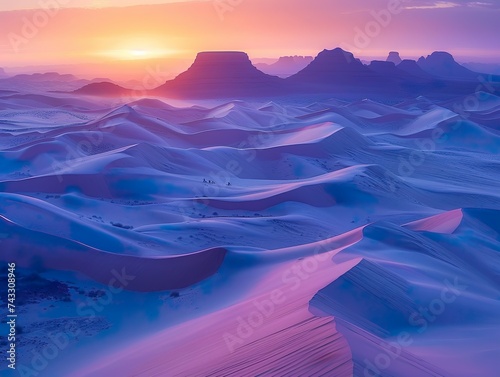 Exploring into Africa's stone deserts like the Sahara offers a glimpse into the raw beauty and power of the earth photo