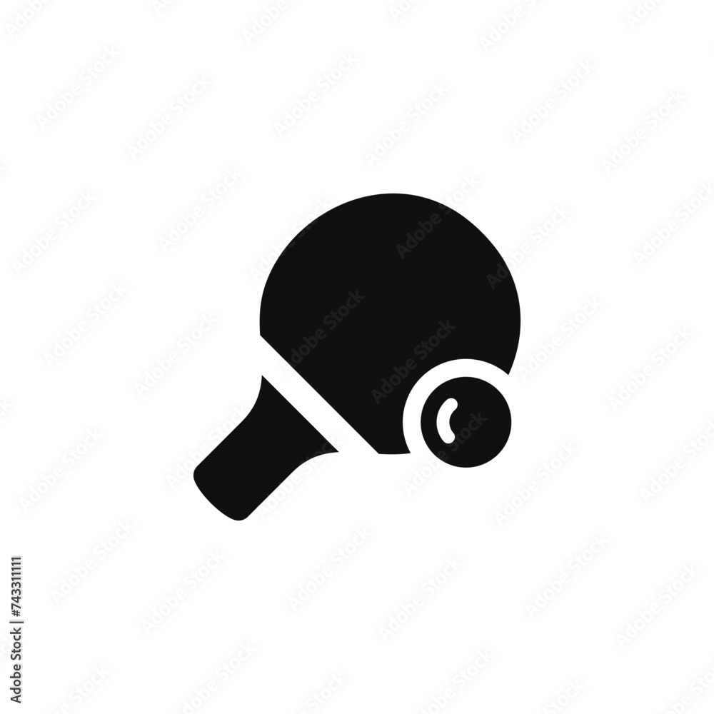 Table tennis icon isolated on transparent background