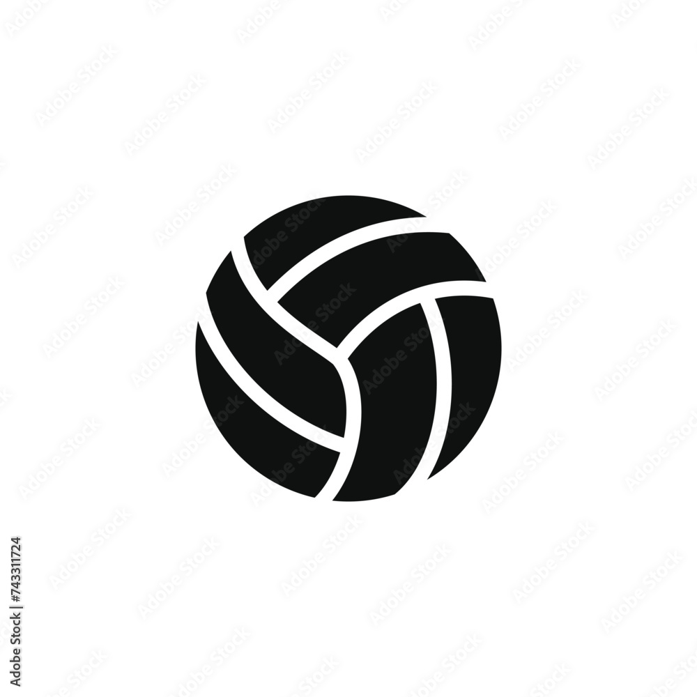 Volleyball icon isolated on transparent background