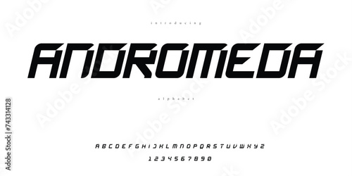 Andromeda Space Galaxy Alien Font Alphabet

