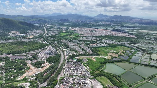 Fairview Park Palm Springs is a substantial private residential villa independent house estate in San Tin Yuen Long New Territories Hong Kong near Marshes Northern Metropolis Development photo